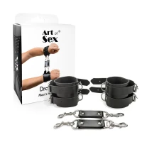 Наручники чоловічі Art of Sex - Handcuffs Dragons man з екошкіри, колір чорний — Переглянути зображення 6