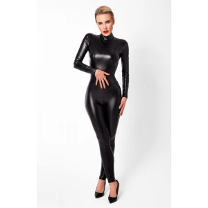 Комбінезон Noir Handmade F319 Caged, XXL, під латекс, довгий рукав, з доступом, кільце на поясі
