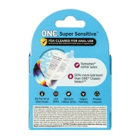 Презервативи ONE Super Sensitive, 3 шт, гладенькі, з додатковою змазкою, картонне паковання — Переглянути зображення 2