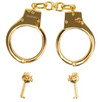 Наручники LOCKINK Pretty-sub Handcuffs, золотисті, металеві, можна відкрити без ключа — Переглянути зображення 7