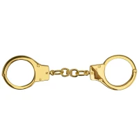 Наручники LOCKINK Pretty-sub Handcuffs, золотисті, металеві, можна відкрити без ключа — Переглянути зображення 6
