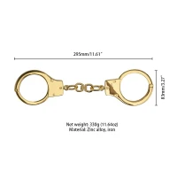 Наручники LOCKINK Pretty-sub Handcuffs, золотисті, металеві, можна відкрити без ключа — Переглянути зображення 8