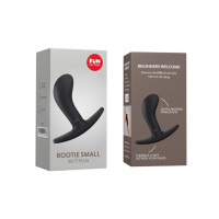 Анальная пробка Fun Factory BOOTIE S, черная, диаметр 2,8 см, тонкий ограничитель