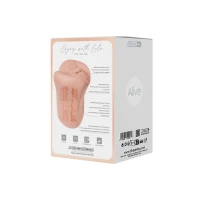Мастурбатор-вагіна + попка Alive Lola Super Realistic Masturbator L Flesh, два канали, реалістик — Переглянути зображення 8