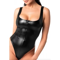 Боді Noir Handmade F333 Powerwetlook body - 3XL — Переглянути зображення 4