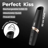 Вакуумний стимулятор Satisfyer Perfect Kiss, магнітна технологія 3D Air Pulse, 30 режимів роботи — Переглянути зображення 10