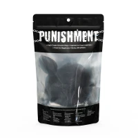 Анальна пробка з кролячим хвостиком Punishment – Bunny Tail Silicone Anal Plug – Black, 4,8 см — Переглянути зображення 8