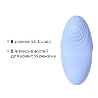 Смарт-вібратор для клітора Svakom Echo 2 Sky Blue, підігрів до 38 °C, знімна насадка на палець — Просмотреть изображение 4