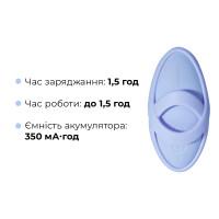 Смарт-вибратор для клитора Svakom Echo 2 Sky Blue, подогрев до 38 °C, съемная насадка на палец — Просмотреть изображение 7