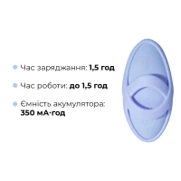 Смарт-вібратор для клітора Svakom Echo 2 Sky Blue, підігрів до 38 °C, знімна насадка на палець — Просмотреть изображение 7
