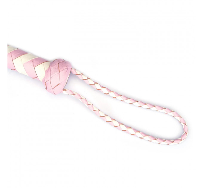 Флогер Liebe Seele White & Pink Leather Whip