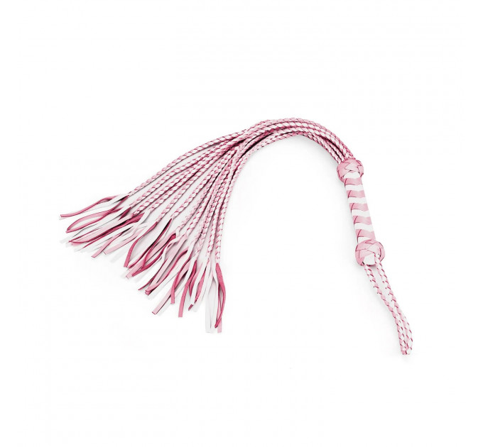 Флогер Liebe Seele White & Pink Leather Whip