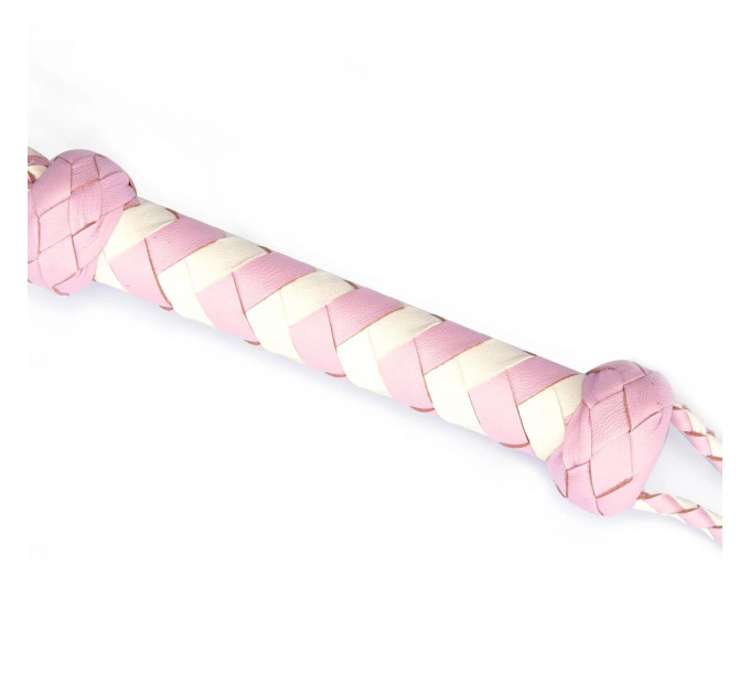 Флогер Liebe Seele White & Pink Leather Whip