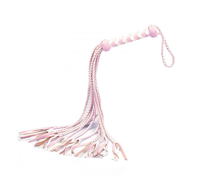 Флогер Liebe Seele White & Pink Leather Whip