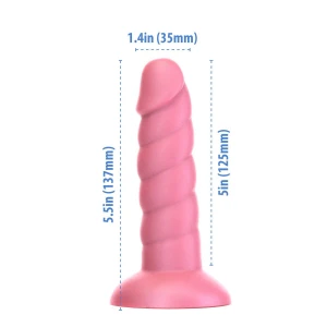 Фалоімітатор Fantasy by Addiction Unicorn Dildo 5.5” Pink, віброкуля в подарунок