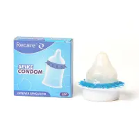 Насадка на член Recare Spike Condom Blue (презерватив з шипами) — Переглянути зображення 1