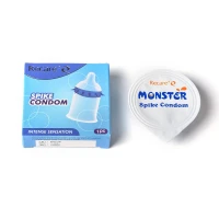 Насадка на член Recare Spike Condom Blue (презерватив з шипами) — Переглянути зображення 4