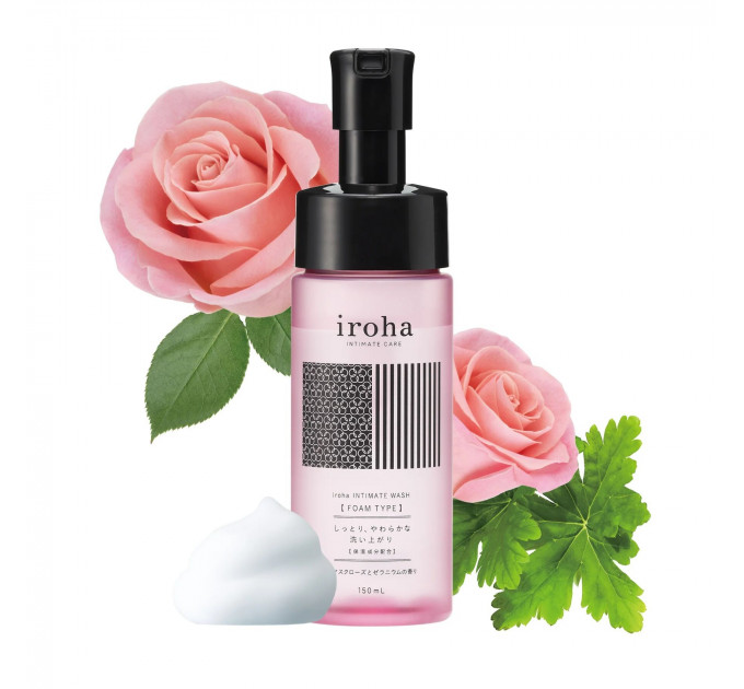 Піна для інтимного догляду Iroha Intimate Wash Foam Type Damask Rose and Geranium 150 мл