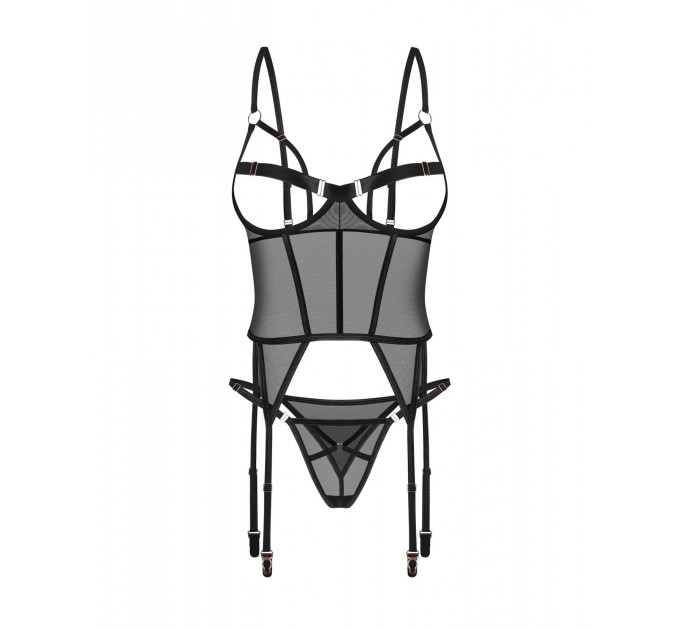 Корсет Obsessive Euridia corset & tanga M/L