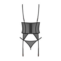 Корсет Obsessive Euridia corset &amp; tanga M/L — Переглянути зображення 5