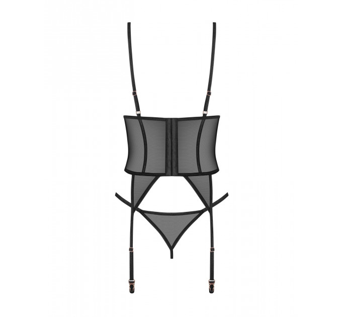 Корсет Obsessive Euridia corset & tanga M/L