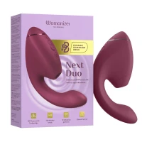 Подвійний вакуумний кліторальний стимулятор з вібрацією Womanizer Next Duo - Dusky Pink — Переглянути зображення 28