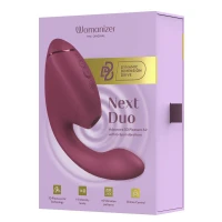 Подвійний вакуумний кліторальний стимулятор з вібрацією Womanizer Next Duo - Dusky Pink — Переглянути зображення 30
