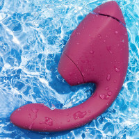 Подвійний вакуумний кліторальний стимулятор з вібрацією Womanizer Next Duo - Dusky Pink — Переглянути зображення 19