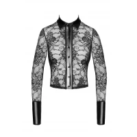 Блуза Noir Handmade F377 Noirelle Lace Button-up Shirt L — Просмотреть изображение 5