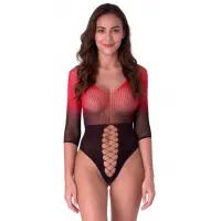 Бодістокінг Passion BS118 black/red — Просмотреть изображение 1