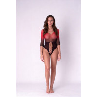 Бодистокинг Passion BS118 black/red — Просмотреть изображение 4