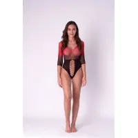 Бодістокінг Passion BS118 black/red — Просмотреть изображение 6