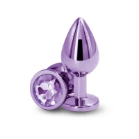 Анальна пробка NS Novelties Rear Assets - Medium - Purple — Переглянути зображення 1