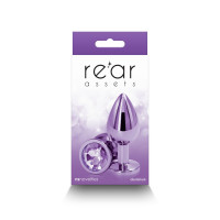 Анальная пробка NS Novelties Rear Assets - Medium - Purple — Просмотреть изображение 3