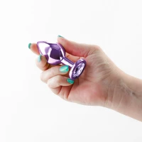 Анальна пробка NS Novelties Rear Assets - Medium - Purple — Переглянути зображення 2