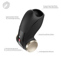 Мастурбатор для головки пеніса Fun Factory COBRA LIBRE II Black (м'яте паковання!!!) — Переглянути зображення 3
