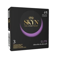 Безлатексні преміум-презервативи SKYN Elite 3 шт, ультратонкі (м'ята паковання!!!) — Переглянути зображення 1