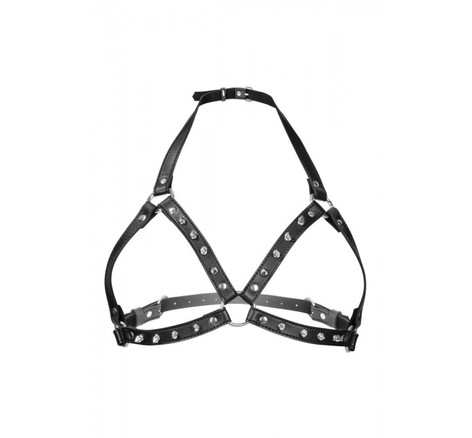 Портупея з металевими шипами Fetish Tentation Sexy Adjustable Chest Harness