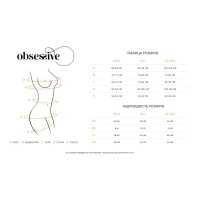 Тедді з доступом Obsessive Blomentis crotchless teddy, XS/S, прозоре, відкрита спина, низ-стрінги — Переглянути зображення 7