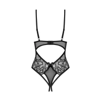 Тедді з доступом Obsessive Blomentis crotchless teddy, XS/S, прозоре, відкрита спина, низ-стрінги — Переглянути зображення 4