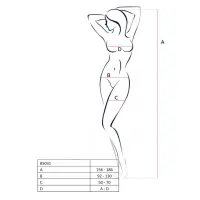 Бодістокінг Passion BS031 red, комбінезон з відкритими грудьми — Переглянути зображення 4