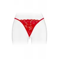 Трусики-стрінги з перлинною ниткою Fashion Secret VENUSINA Red — Просмотреть изображение 1