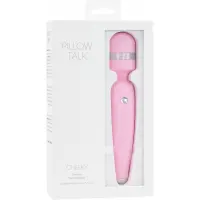 Розкішний вібромасажер PILLOW TALK - Cheeky Pink з кристалом Swarovsky, плавне підвищення потужності — Переглянути зображення 7