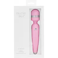 Розкішний вібромасажер PILLOW TALK - Cheeky Pink з кристалом Swarovsky, плавне підвищення потужності — Переглянути зображення 8