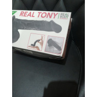 Фаллоимитатор Real Body - Real Tony Black, TPE, диаметр 3,5см (мятая упаковка!!!)
