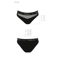 Трусики з прозорою вставкою Passion PS006 PANTIES S, black — Переглянути зображення 6