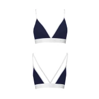 Спортивний топ з подвійними бретелями Passion PS007 TOP L, navy blue — Переглянути зображення 5
