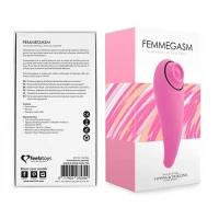 Пульсатор для клітора плюс вібратор FeelzToys - FemmeGasm Tapping &amp; Tickling Vibrator Pink — Переглянути зображення 2