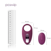 Ерекційне кільце з вібрацією та пультом ДК Svakom Winni Violet — Переглянути зображення 2