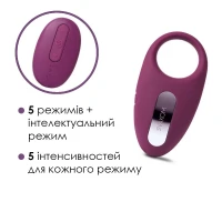 Ерекційне кільце з вібрацією та пультом ДК Svakom Winni Violet — Переглянути зображення 3